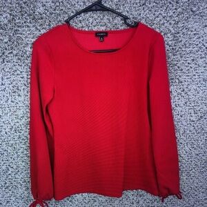 Talbots Red Long Sleeve Women's Top